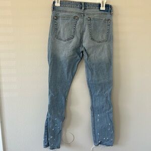 Abercrombie & Fitch Blue Straight Leg Jeans with Casual Vintage Style